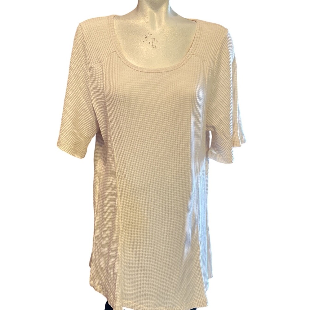Womens Cato est 1946‎ size 14/16 waffle weave blouse in cream color